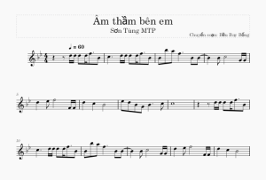 Âm thầm bên em - Violin Sheet Music (Sơn Tùng MTP)