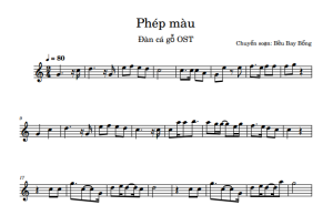 Phép màu - Violin Sheet Music