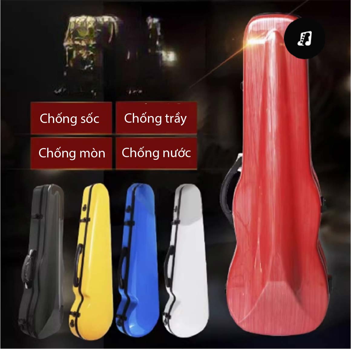 Hộp đàn Violin Violet