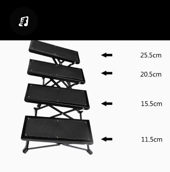 Ghế kê chân kim loại dành cho đàn Guitar và các nhạc cụ dây - Hình ảnh 4