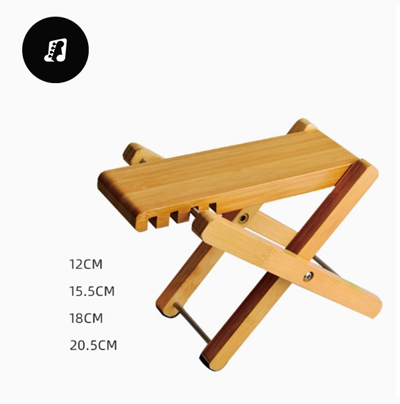 Ghế kê chân Đàn Guitar và các nhạc cụ dây chất kiệu Gỗ Cao cấp độ bền cao